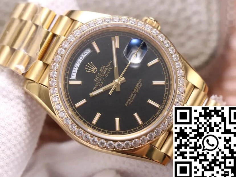 Gold Date Diamond Yellow Factory Day Rolex 40MM EW 0115